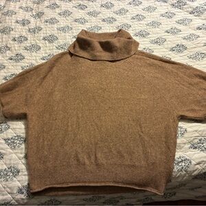 Anthropologie’s Pilcro Womens Tan Cowlneck poncho Sweater